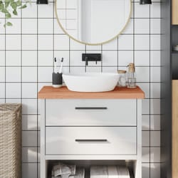 vidaXL Comptoir de salle de bain 80x40x4 cm bois massif de hêtre