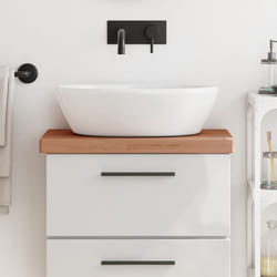 vidaXL Comptoir de salle de bain 60x40x4 cm bois massif de hêtre
