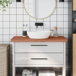 vidaXL Comptoir de salle de bain 100x60x4 cm bois massif de hêtre