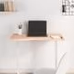 vidaXL Dessus de bureau 80x(36-40)x25 cm bois massif de hêtre 356038