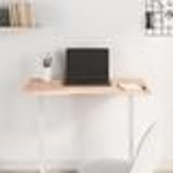 vidaXL Dessus de bureau 80x(36-40)x25 cm bois massif de hêtre 356038