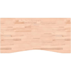 Vidaxl - Dessus de bureau 110x(50-55)x2,5 cm bois massif de hêtre