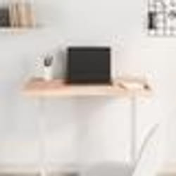 vidaXL Dessus de bureau 80x(36-40)x4 cm bois massif de hêtre 356043