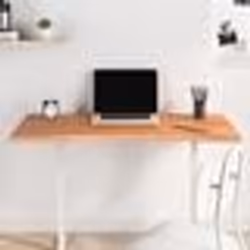 vidaXL Dessus de bureau 110x(50-55)x2,5 cm bois massif de hêtre