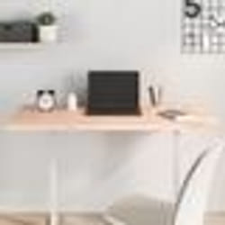 vidaXL Dessus de bureau 110x55x2,5 cm bois massif de hêtre