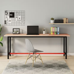 vidaXL Dessus de bureau 200x55x2,5 cm bois massif de hêtre