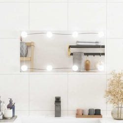 Vidaxl Miroir Mural Avec Lumières Led 30x60 Cm Verre Rectangulaire