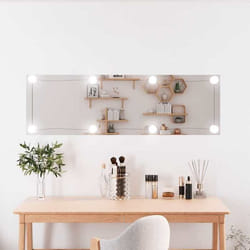 Miroir Mural Avec Lumières Led 30x100 Cm Verre Rectangulaire Vidaxl