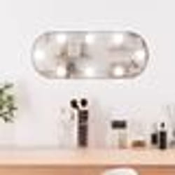 vidaXL Miroir Mural avec Eclairage LED Miroir de Maquillage Miroir Cosmétique Décoration Chambre à Coucher Salon Salle de