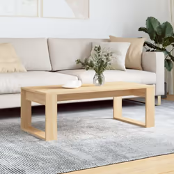 Ajoutez une touche d'élégance à votre salon avec cette élégante table basse. Matériau robuste : le bois d'ingénierie est d'un ...