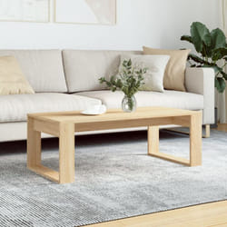 Table basse chêne sonoma 102x50x35 cm bois d'ingénierie vidaXL
