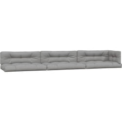 Coussins de palette lot de 7 gris tissu