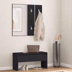 Créez un environnement chaleureux et accueillant juste à côté de votre porte avec cet ensemble de meubles de couloir ! Matéri ...