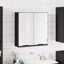 L'armoire à miroir de salle de bain élégante offre de l'espace pour tous vos besoins de rangement, avec un look moderne dans  ...