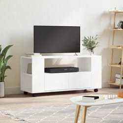 Vidaxl - Meuble tv blanc 102x34,5x43 cm bois d'ingénierie