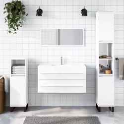 Description générale Cette élégante armoire de salle de bain avec miroir est un excellent ajout à votre salle de bain, offran ...