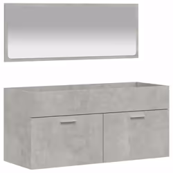 VidaXL 833887, Gris, Bois, 1000 mm, 385 mm, 460 mm, 100 cm