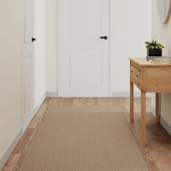vidaXL Tapis de couloir - Sable - 80 x 300 cm
