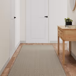 vidaXL Tapis de couloir aspect sisal argenté 80x300 cm 355802