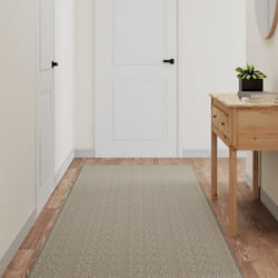 vidaXL Tapis de couloir aspect sisal argenté 80x300 cm 355802