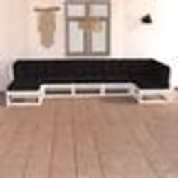 vidaXL Armoire roulante avec tiroirs MOSS blanc bois de pin solide