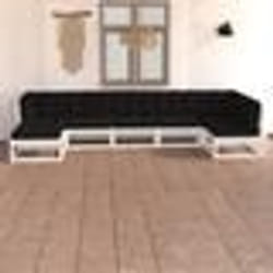 vidaXL Armoire roulante avec tiroirs MOSS blanc bois de pin solide