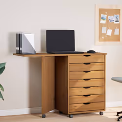 Description générale Cette armoire roulante avec bureau facilite votre travail en maintenant vos affaires organisées et à por ...