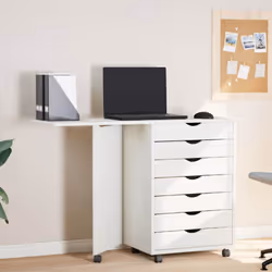 Description générale Cette armoire roulante avec bureau est conçue pour faciliter votre travail tout en maintenant l'organisa ...