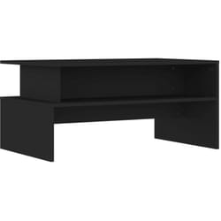 Table basse noir 90x55x42,5 cm bois d'ingénierie Vidaxl