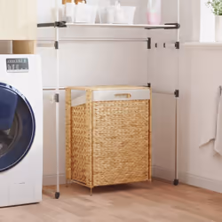Ce panier à linge offre suffisamment d'espace pour votre linge et ajoutera une touche de charme rustique à votre salle de bai ...