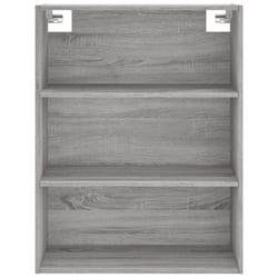 vidaXL Buffet haut Sonoma gris 69,5x34x180 cm Bois d'ingénierie