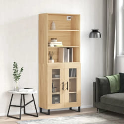 vidaXL Buffet haut - Chêne sonoma 69,5x34x180 cm