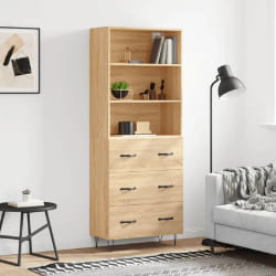 vidaXL 3189376 - Buffet haut chêne sonoma