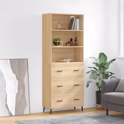 Cherchez-vous un buffet haut de gamme stylé ? Ce buffet haut ajoute un charme élégant à votre intérieur existant ! Matériau d ...