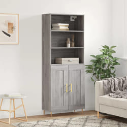 VIDAXL Sonoma gris 69,5x34x180 cm