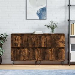 Vidaxl - Buffets 2 pcs chêne fumé bois d'ingénierie