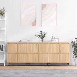 vidaXL Buffets 3 pcs Chêne sonoma Bois d'ingénierie