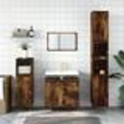 vidaXL Ensemble de meubles de salle de bain 3 pcs Chêne fumé