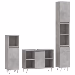 VidaXL 3190303, Gris, Bois, 800 mm, 330 mm, 600 mm, 3 pièce(s)