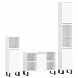 VidaXL 3190307, Blanc, Bois, 800 mm, 330 mm, 600 mm, 3 pièce(s)