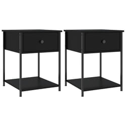 VidaXL 825844 Table de nuit et table de chevet Noir
