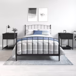VidaXL 825844 Table de nuit et table de chevet Noir