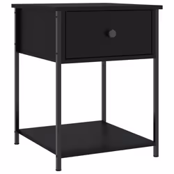 VidaXL 825844 Table de nuit et table de chevet Noir