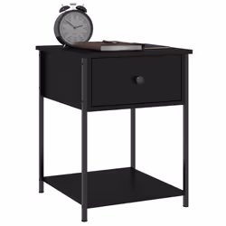 VidaXL 825844 Table de nuit et table de chevet Noir - Vue supplémentaire 4