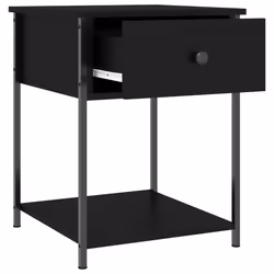 VidaXL 825844 Table de nuit et table de chevet Noir - Vue supplémentaire 6