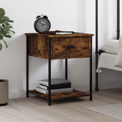 VidaXL 825847 Table de nuit et table de chevet Chêne