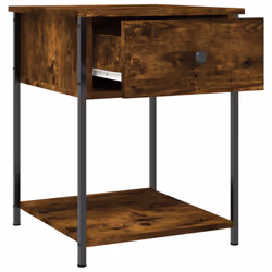 VidaXL 825847 Table de nuit et table de chevet Chêne - Vue supplémentaire 5