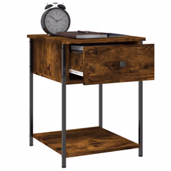 VidaXL 825848 Table de nuit et table de chevet Chêne - Vue supplémentaire 5