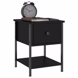 VidaXL 825853 Table de nuit et table de chevet Noir
