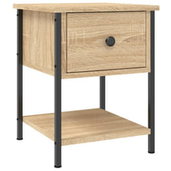 VidaXL 825855 Table de nuit et table de chevet Chêne
